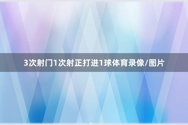 3次射门1次射正打进1球体育录像/图片