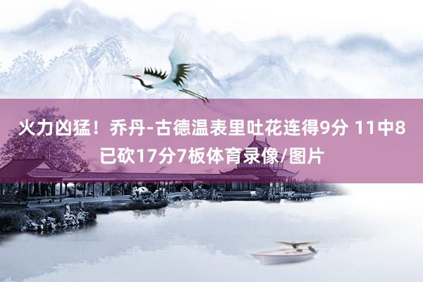 火力凶猛！乔丹-古德温表里吐花连得9分 11中8已砍17分7板体育录像/图片