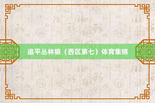 追平丛林狼（西区第七）体育集锦