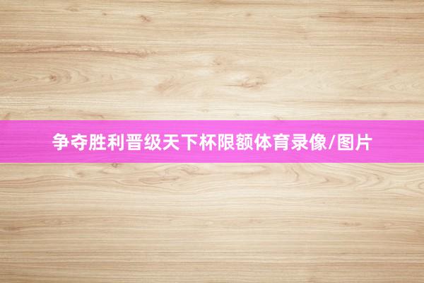 争夺胜利晋级天下杯限额体育录像/图片
