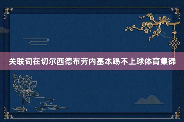 关联词在切尔西德布劳内基本踢不上球体育集锦
