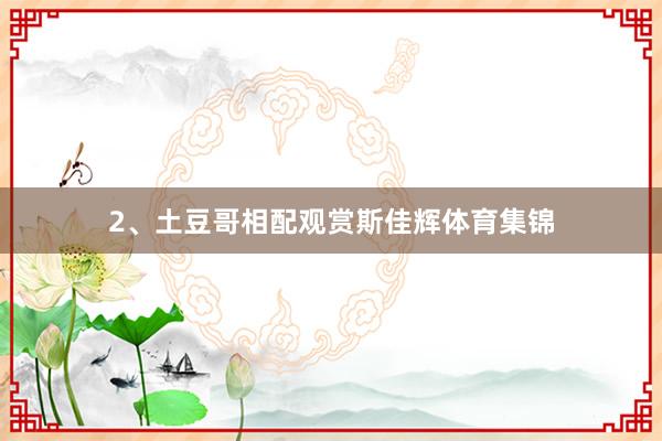2、土豆哥相配观赏斯佳辉体育集锦