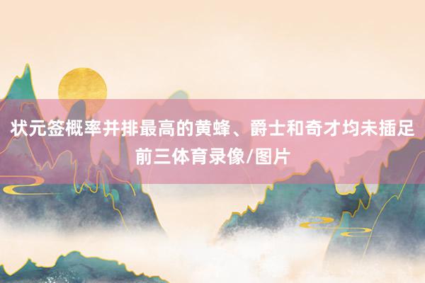 状元签概率并排最高的黄蜂、爵士和奇才均未插足前三体育录像/图片