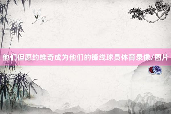 他们但愿约维奇成为他们的锋线球员体育录像/图片
