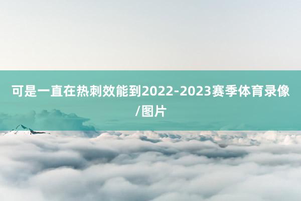 可是一直在热刺效能到2022-2023赛季体育录像/图片