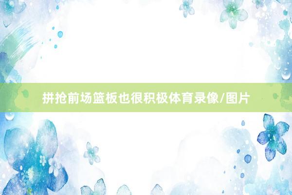 拼抢前场篮板也很积极体育录像/图片