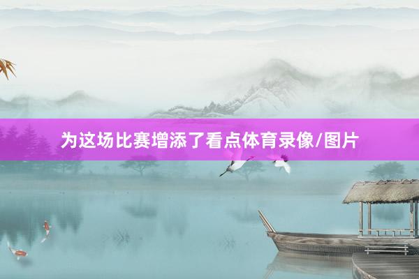 为这场比赛增添了看点体育录像/图片