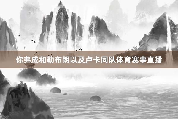 你弗成和勒布朗以及卢卡同队体育赛事直播