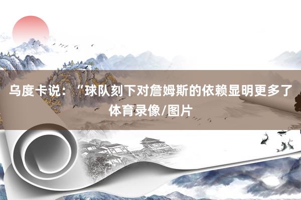 乌度卡说：“球队刻下对詹姆斯的依赖显明更多了体育录像/图片
