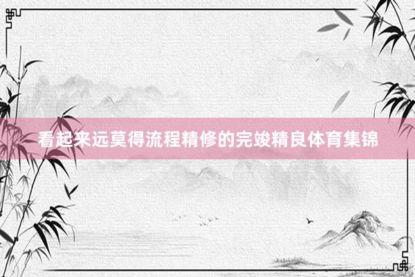 看起来远莫得流程精修的完竣精良体育集锦