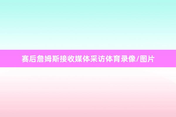 赛后詹姆斯接收媒体采访体育录像/图片